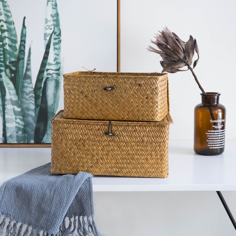 Handmade Seagrass Storage Baskets