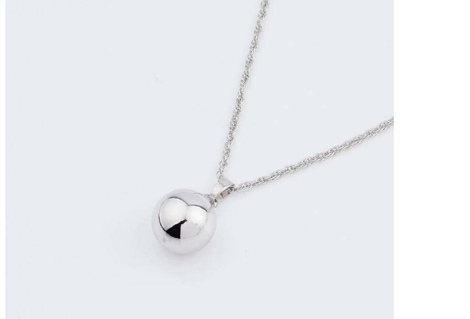 Women's Metal Ball Earrings and Necklace Set